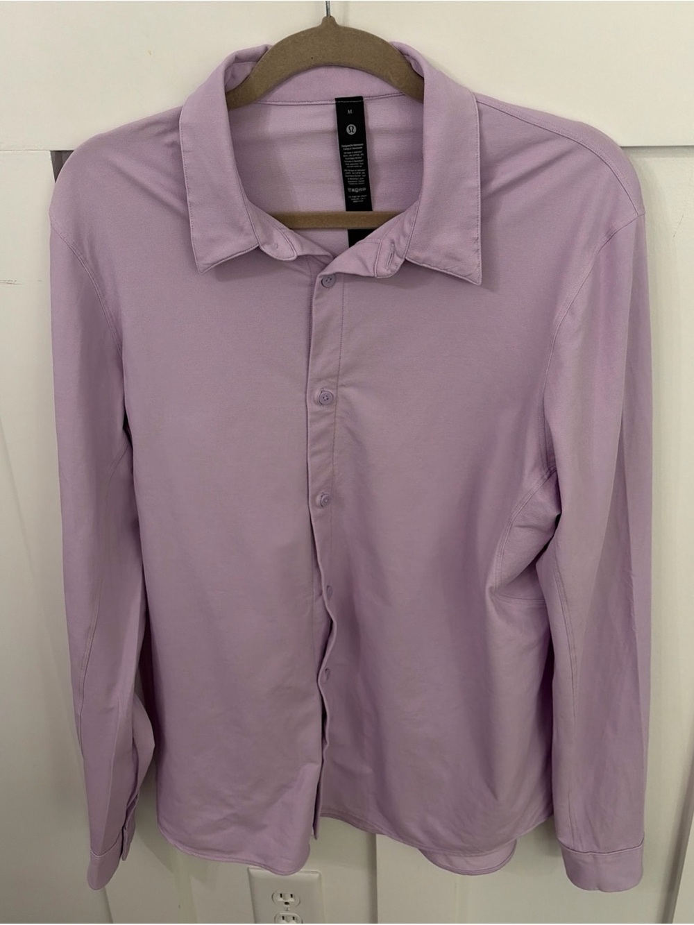 Men's Long-Sleeve Lululemon Commission Button Shirt - Lavender